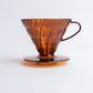 Hario V60 Plastic Coffee Dripper, Size 02, Clear